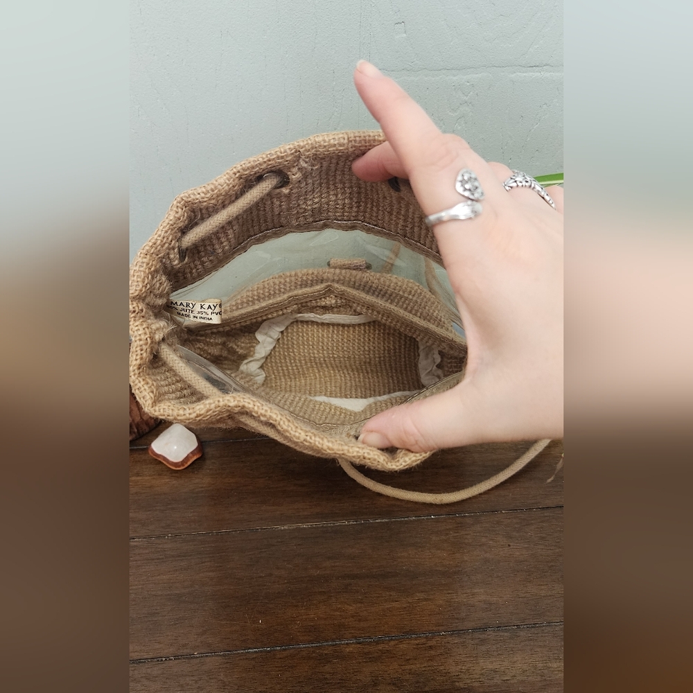 Tan Eco-Friendly Woven Backpack - Picture 3 of 4